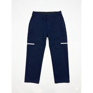 FedEx Pants Mens Blue Sz 34R-32 Uniform Work Stan Herman Cargo Reflective Pocket